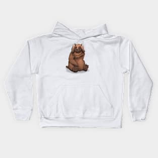 Sad bear Kids Hoodie